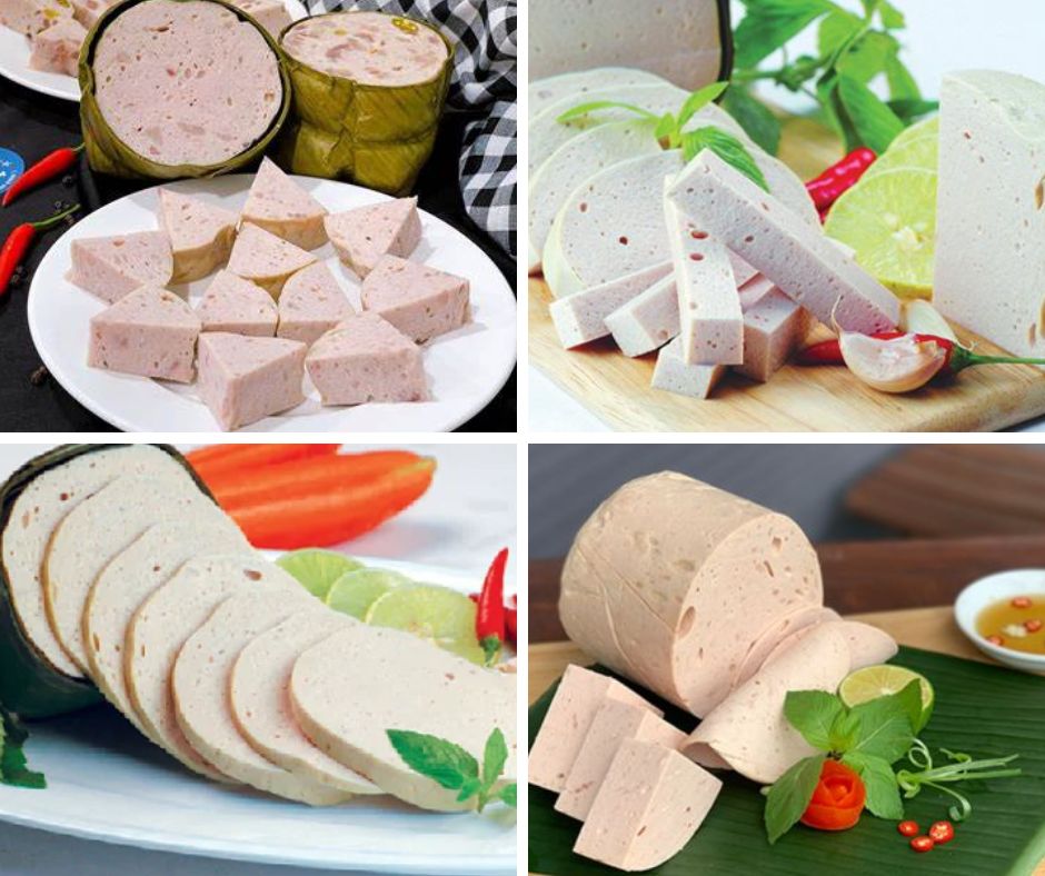 các hình dạng khi cắt của chả